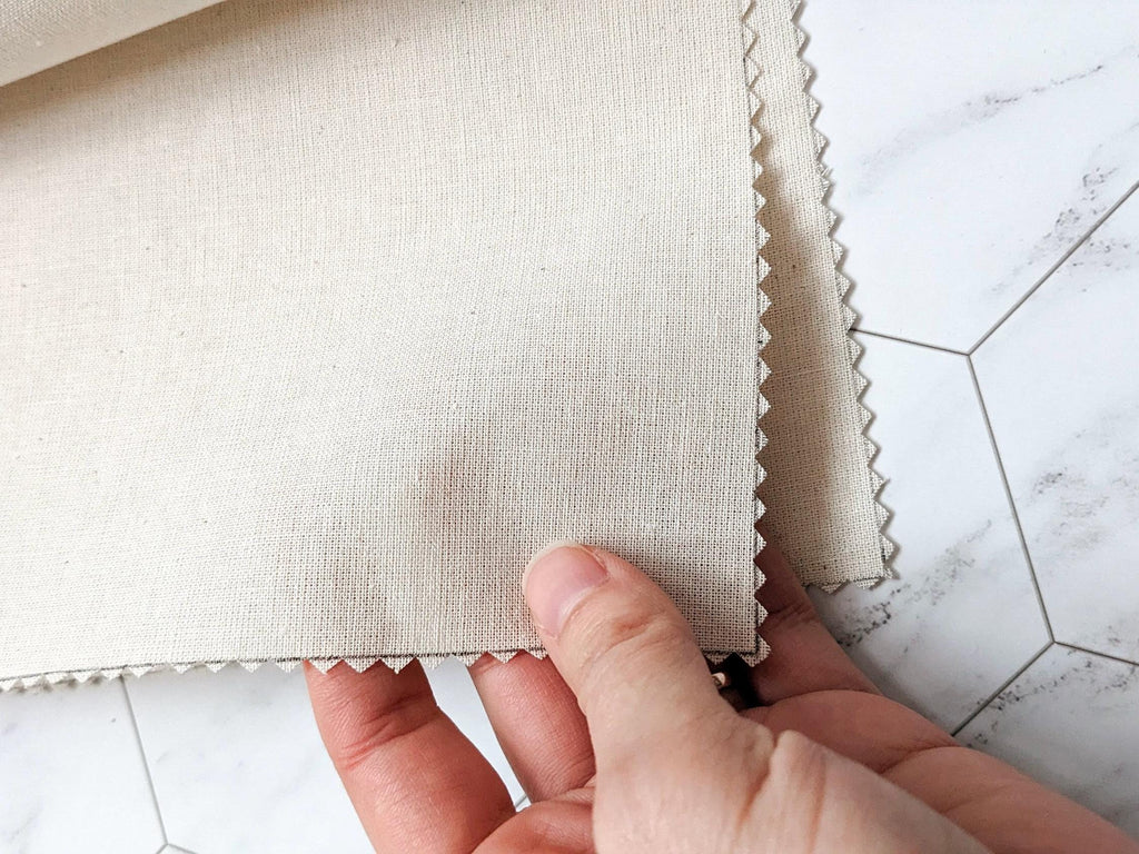 Coupons de tissu en coton, lin melangé, spécial broderie traditionnelle, couleurs pastels, tissu à broder