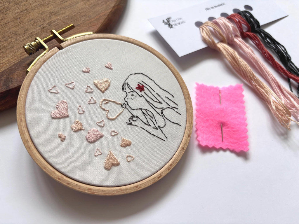 Kit de broderie - La petite rêveuse