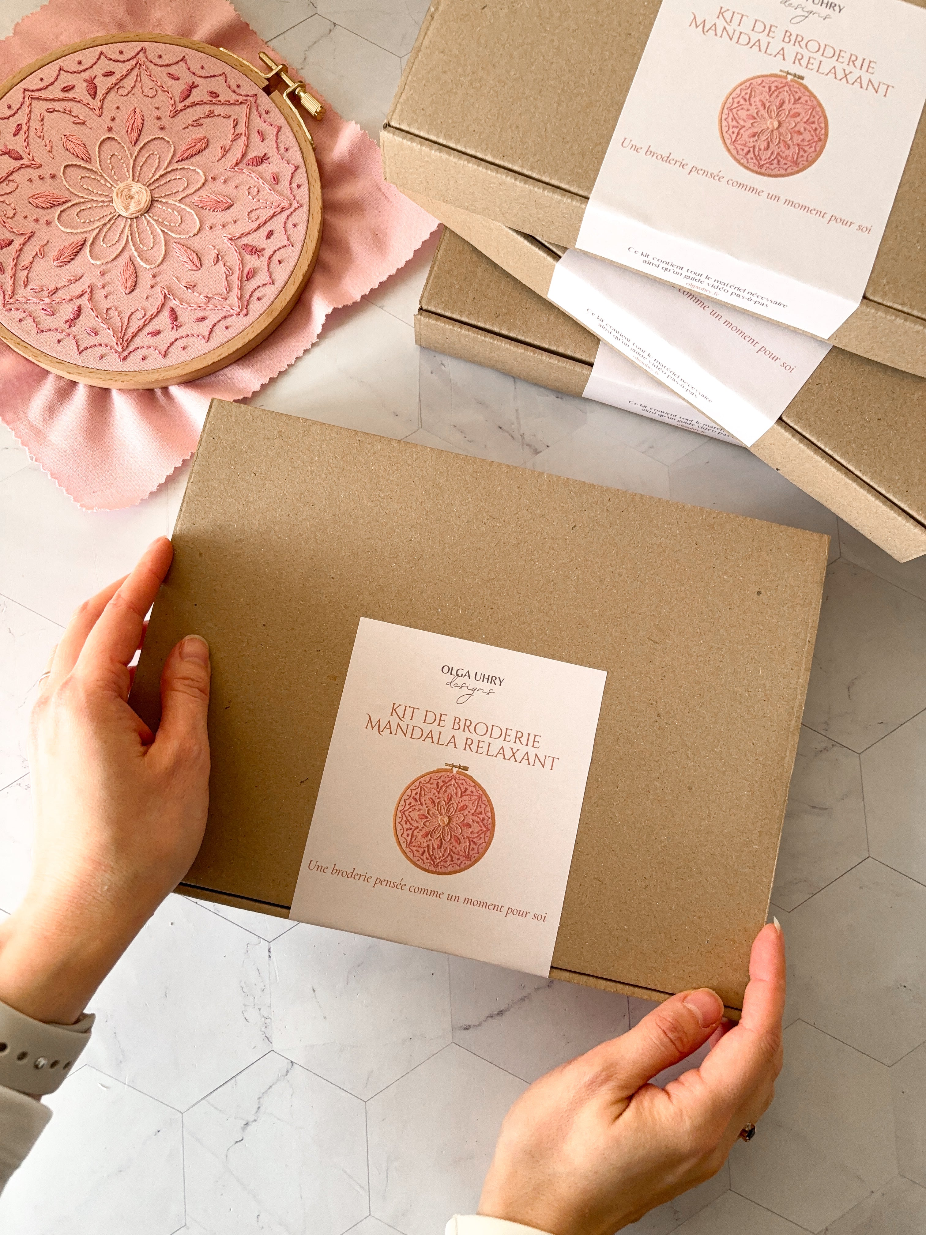 Kit de broderie méditatif - mandala relaxant