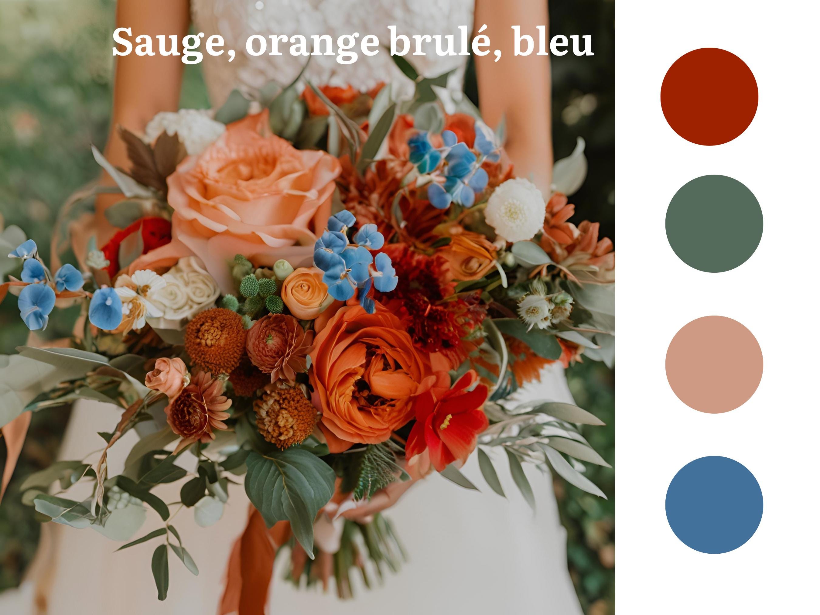 Porte alliances brodé personnalisé pour un mariage, prénoms brodés, fleurs brodées, cadre en or ou argent, plusieurs couleurs