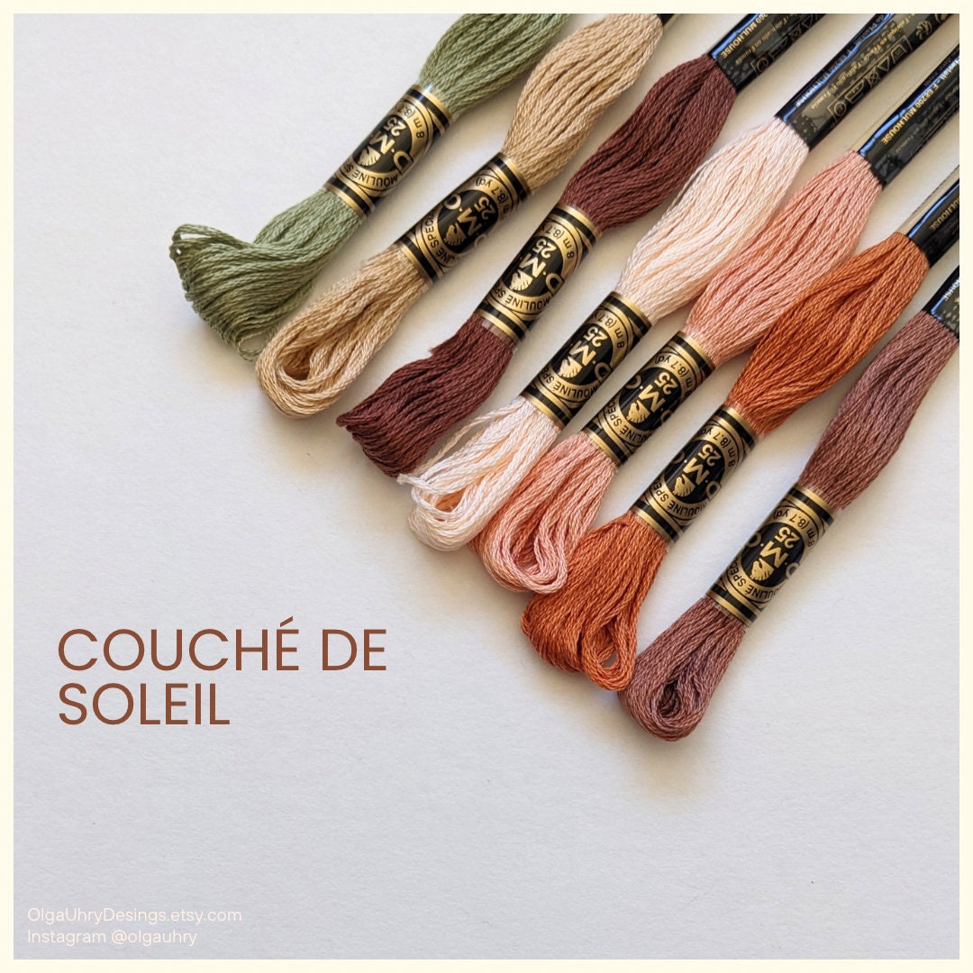 Lots de fil à broder DMC – Fils pour broderie et point de croix, assortiment de couleurs