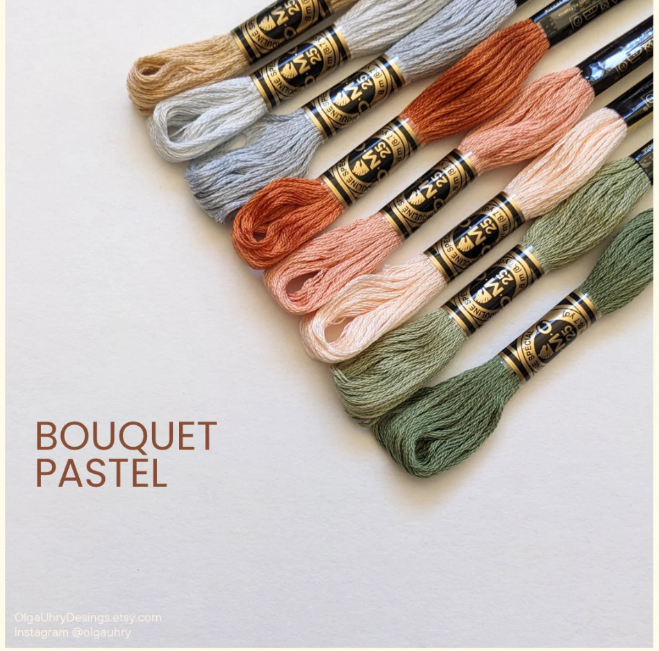 Lots de fil à broder DMC – Fils pour broderie et point de croix, assortiment de couleurs