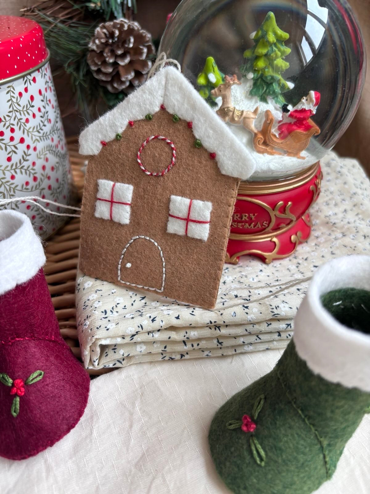 Kit DIY de Noël en feutrine: coffret de 4 projets