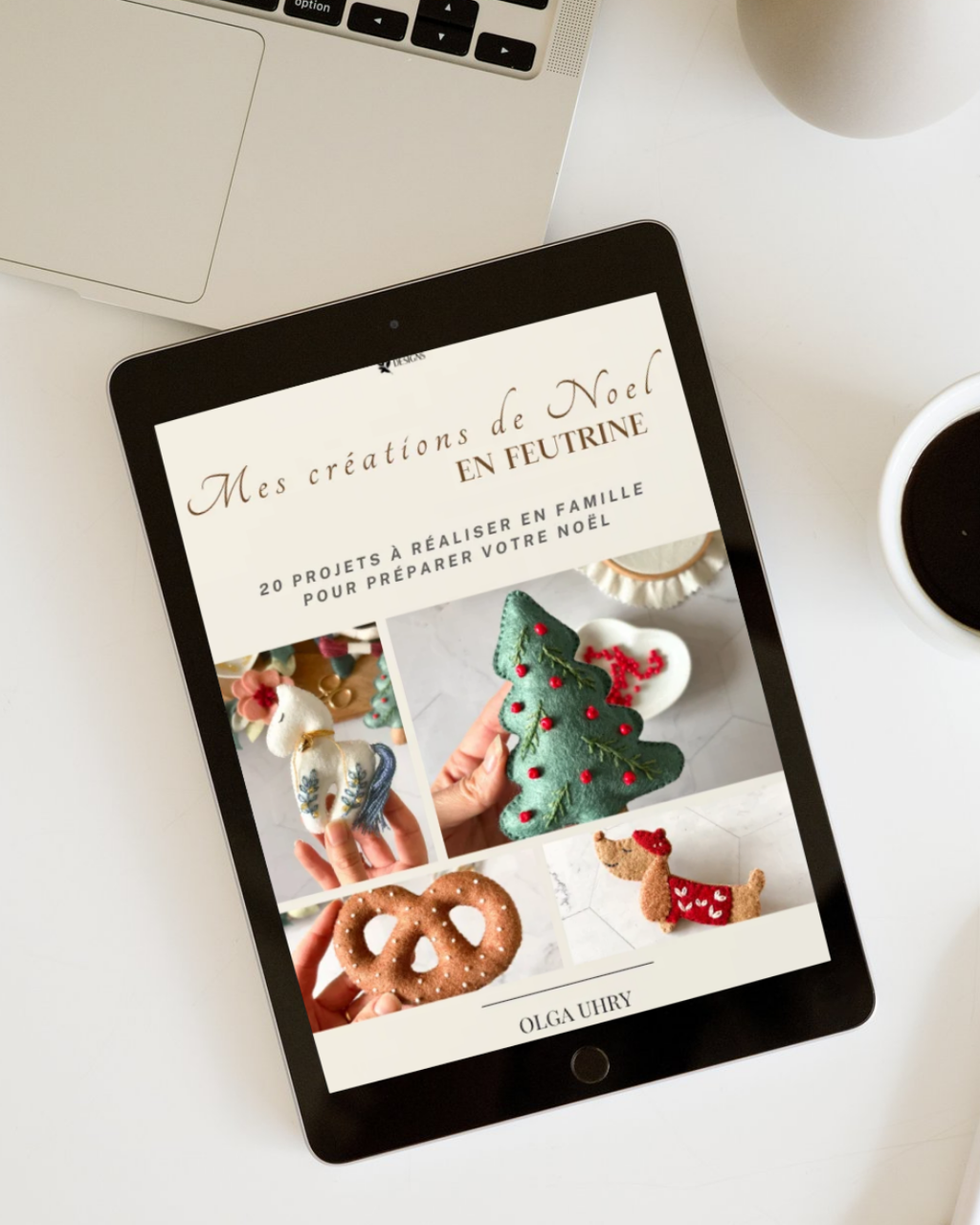 Ebook de Noël en feutrine avec tutoriels et patrons DIY de décorations de Noël