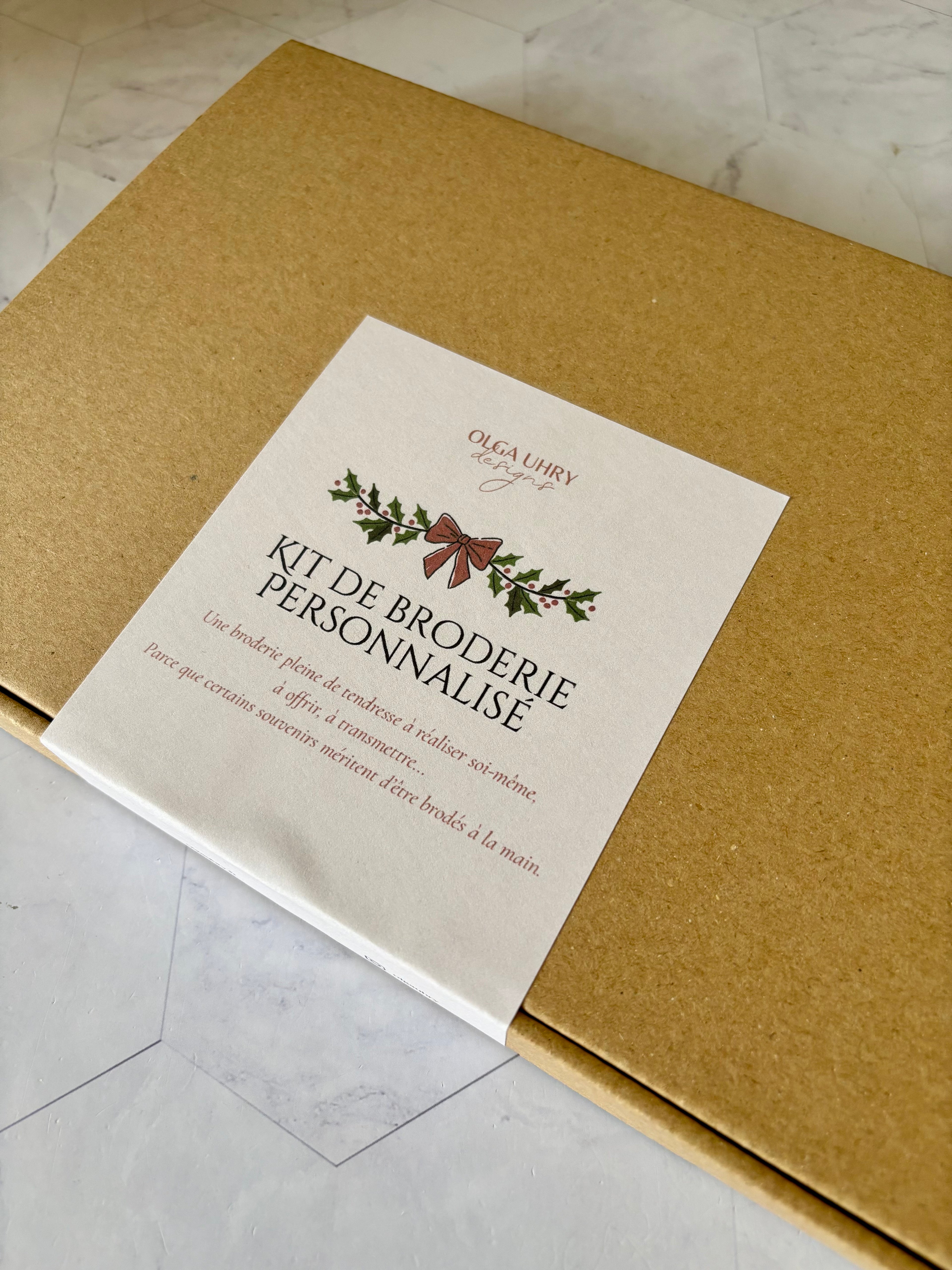 Kit de broderie moderne - Mon premier Noel - personnalisé