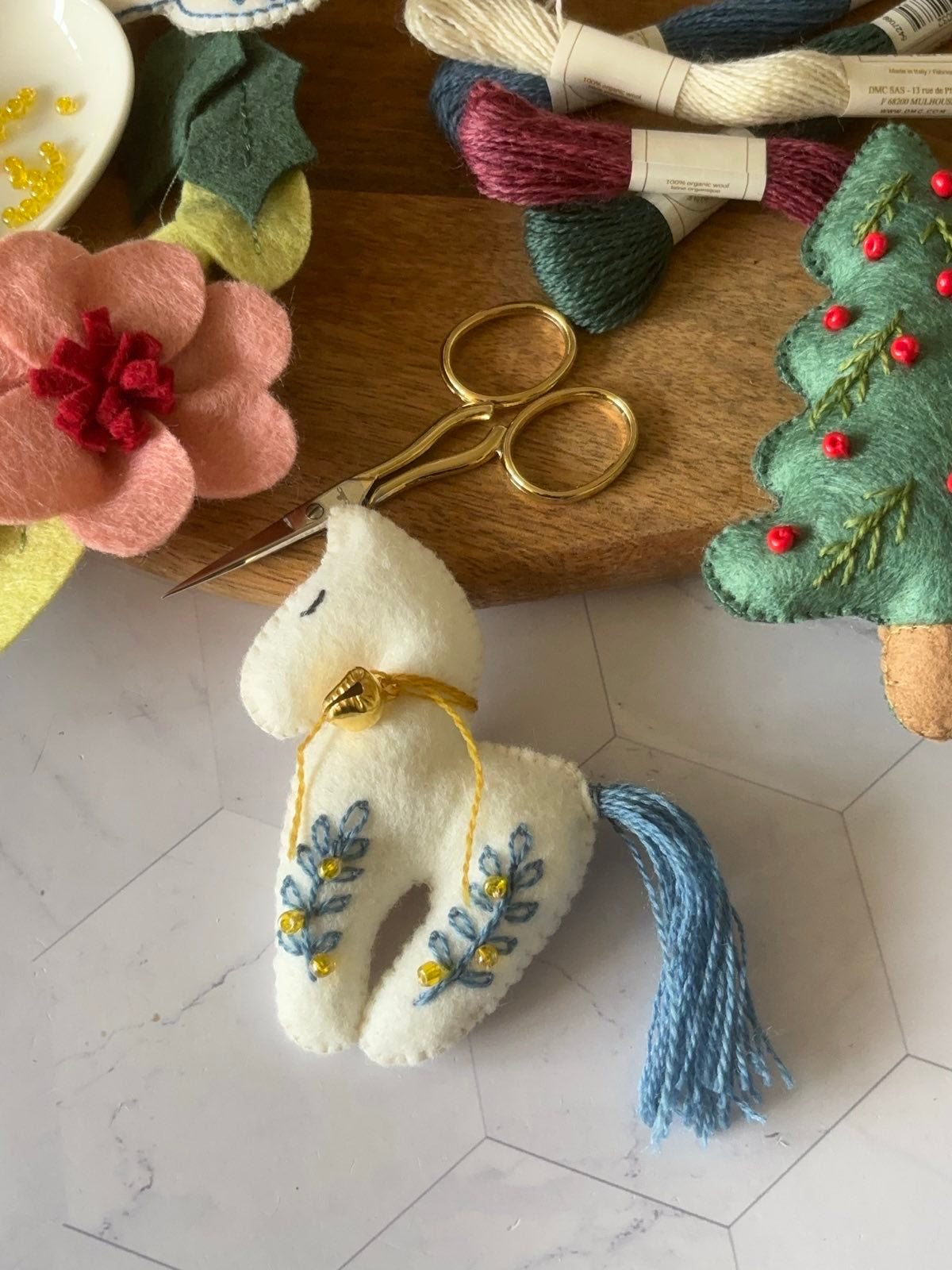 Magnet de Noël - Cheval