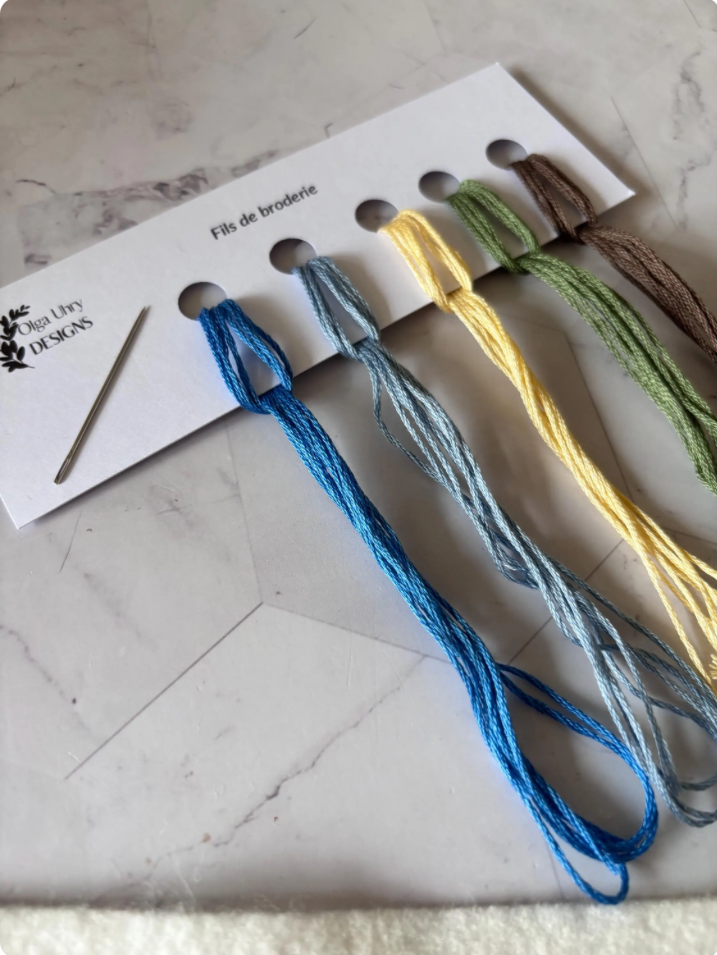 Kit DIY en feutrine, broderie - ourson