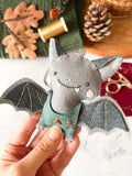 patron chauve souris en feutrine DIY Halloween 