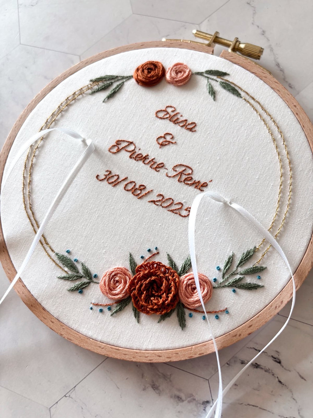 ceremonie de mariage, porte bague personnalise, dore ou argente
