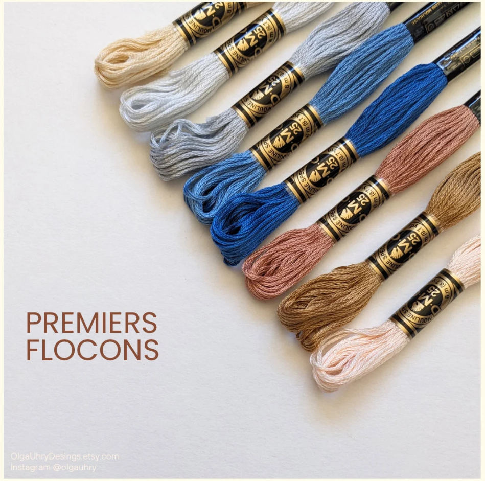 Lots de fil à broder DMC – Fils pour broderie et point de croix, assortiment de couleurs