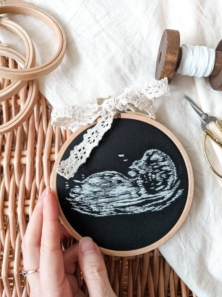 Echographie brodée personnalisée, Faire-part de grossesse, Cadeau de naissance, Décoration de chambre de bébé