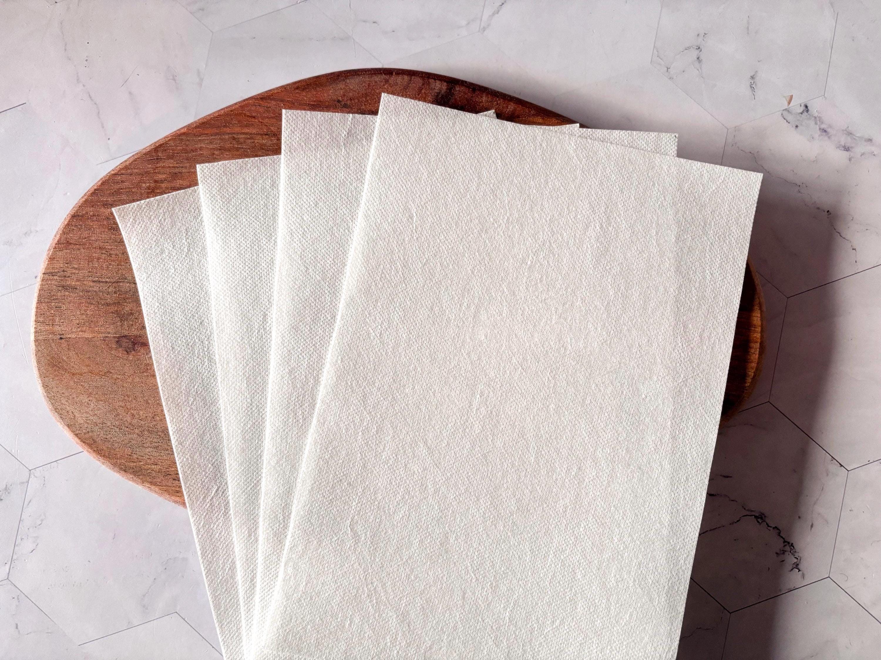 Pack de 4 feuilles autocollantes vierges spécial broderie, papier autocollant hydrosoluble, papier transfert imprimable A5