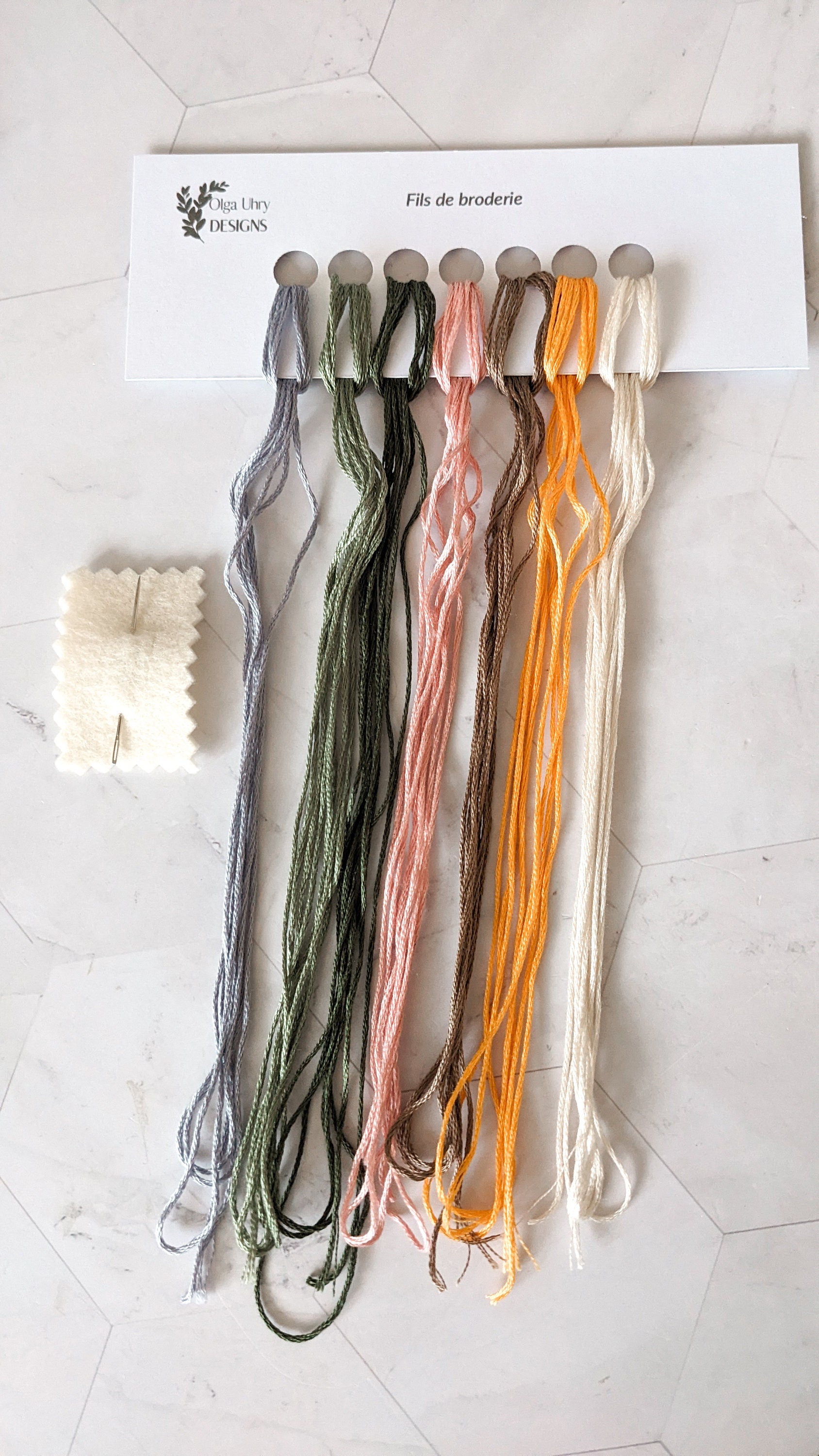 Kit de broderie fleurs sauvages, kit de broderie botanique floral pour débutants, patron de broderie floral, kit DIY art