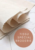 Coupons de tissu en coton, lin melangé, spécial broderie traditionnelle, couleurs pastels, tissu à broder