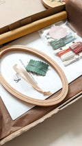 Kit de broderie pour les débutants, broderie de printemps, broder en relief, guide vidéo