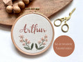 Kit de broderie personnalisé prénom, décoration chambre bébé, prénom bébé, cadeau de naissance